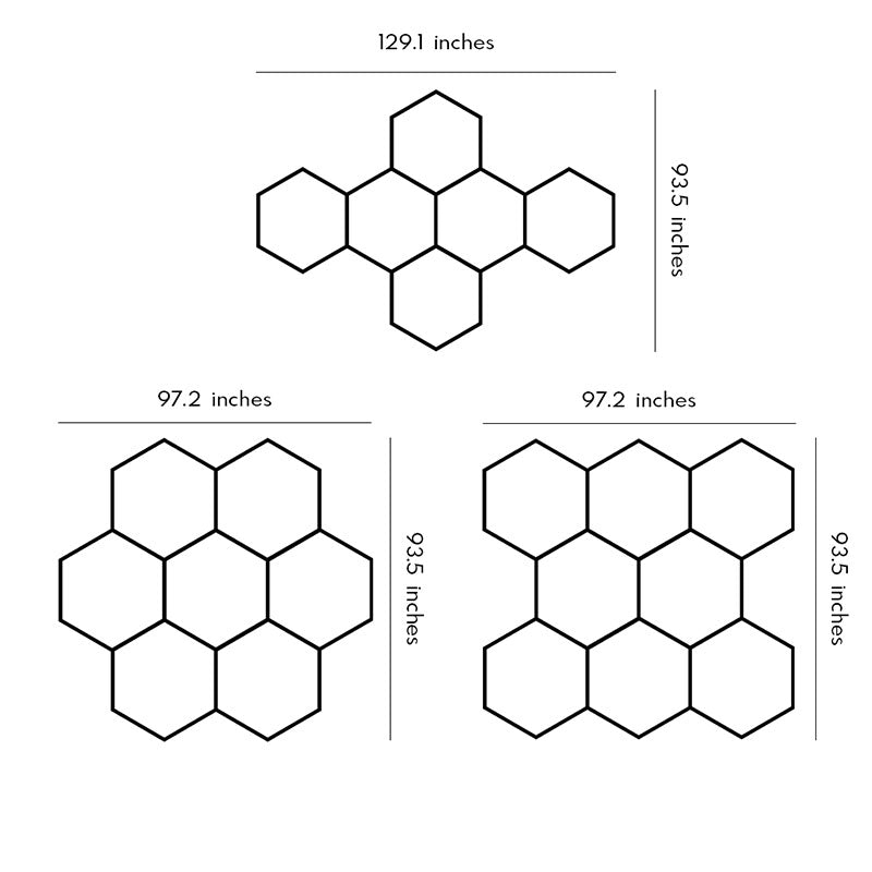 Honeycomb Ceiling Light Modern White LED Industrial Light