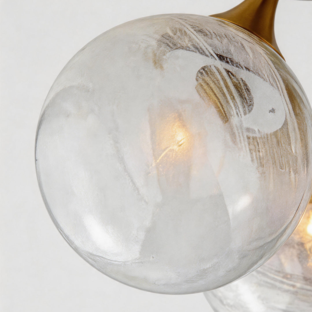 Contemporary Flush Mount Light Fixtures Classic Cloud Glass Light