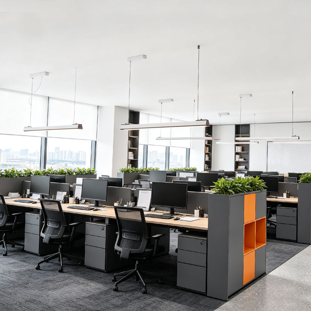 LED Linear Suspension Lighting Modern Minimalist