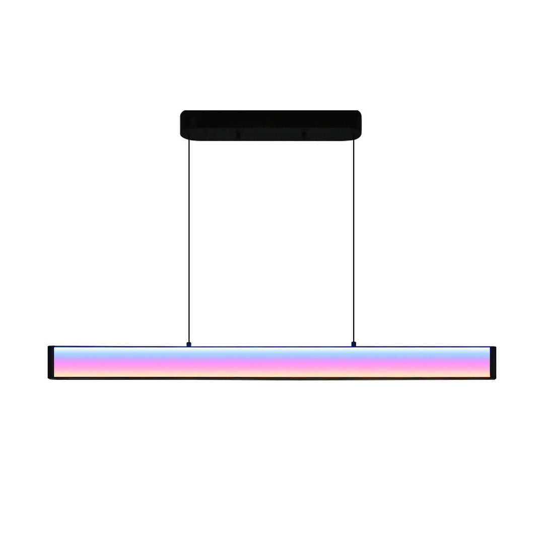 Contemporary Linear Chandeliers Luxury RGB Ceiling