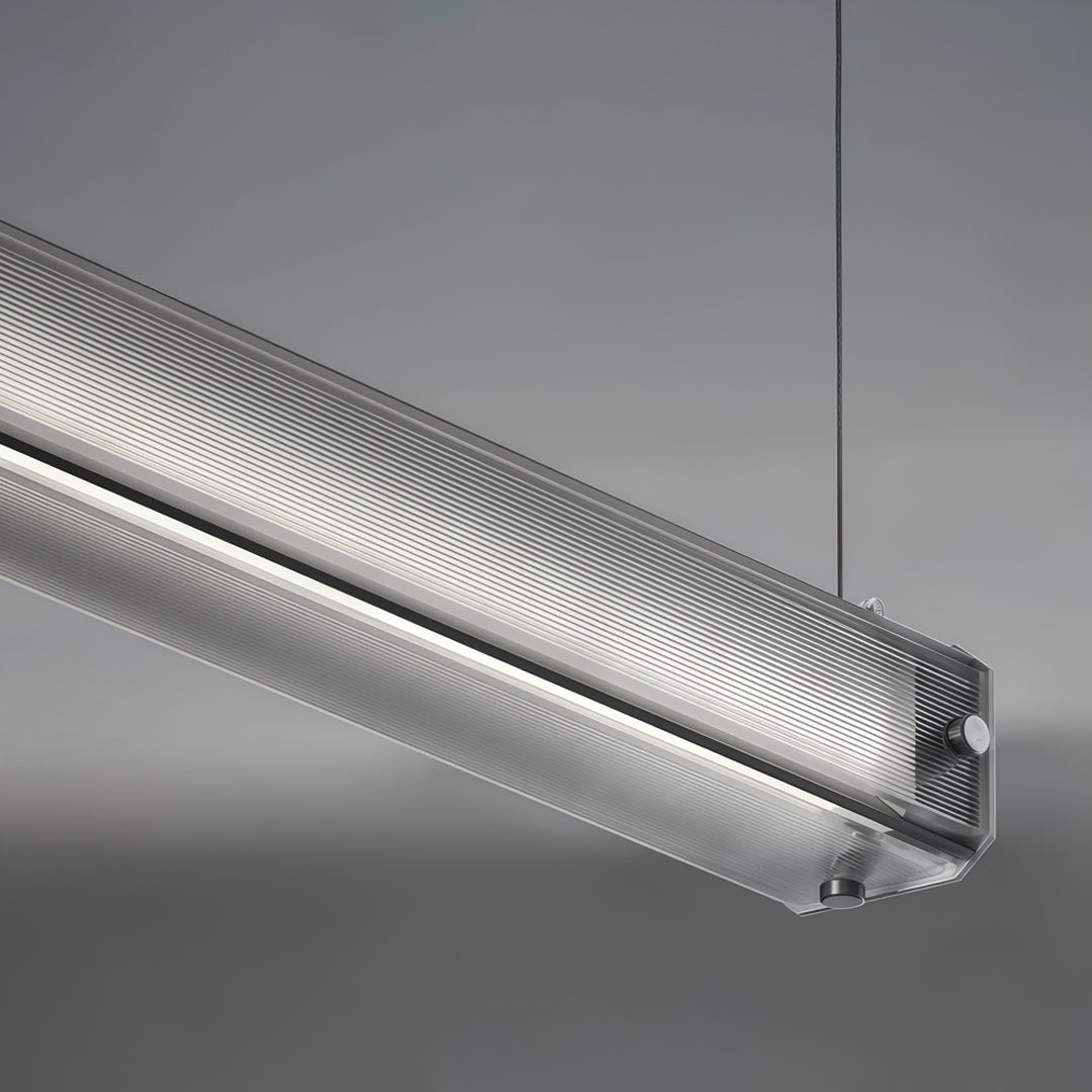 Contemporary Linear Suspension Lighting Metal