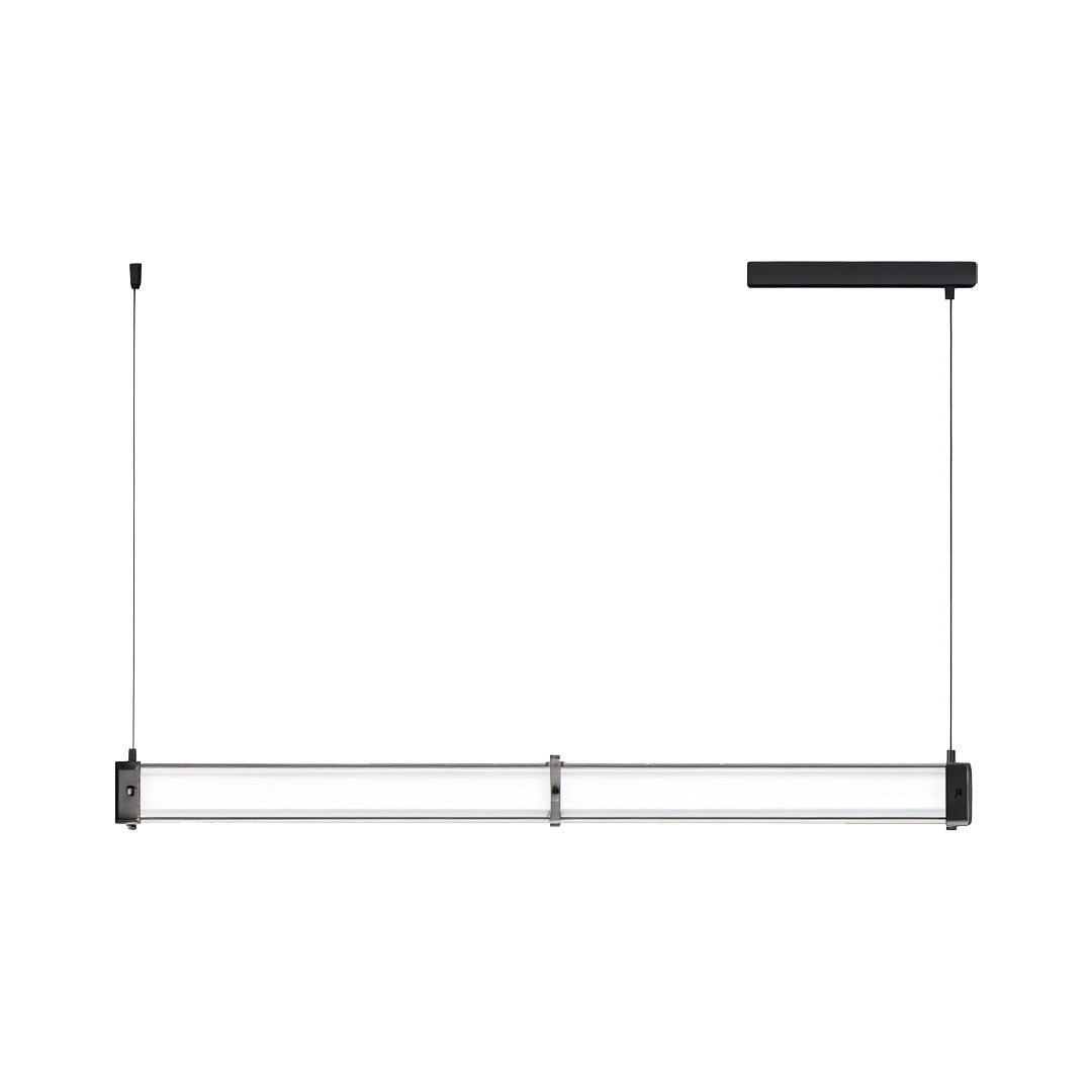 Contemporary Linear Suspension Lighting Metal