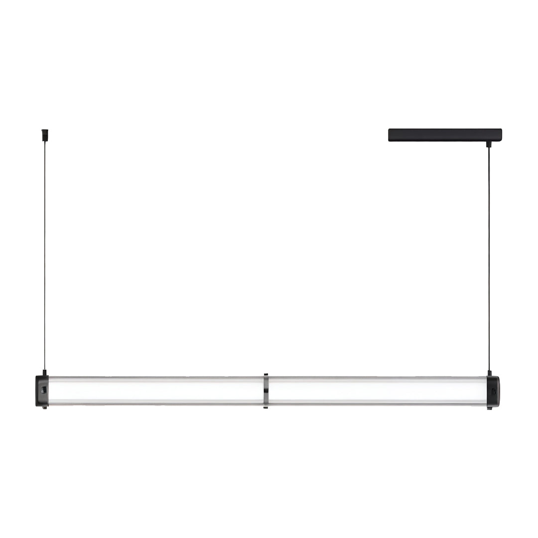Contemporary Linear Suspension Lighting Metal