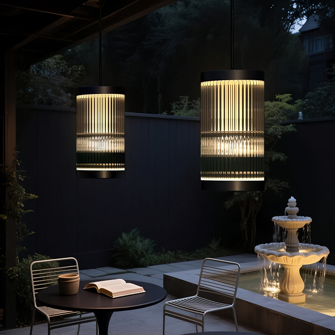 Open-Box Outdoor Pendant Light Fixture Waterproof Ceiling