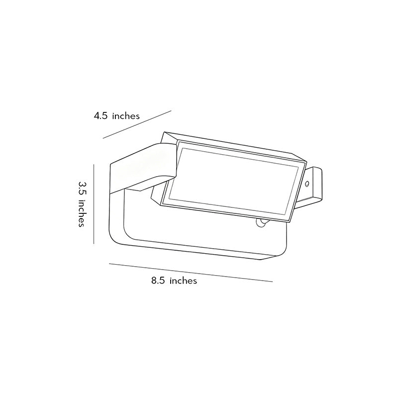 Contemporary Outdoor Wall Light 360° Adjustable LED Washer Light