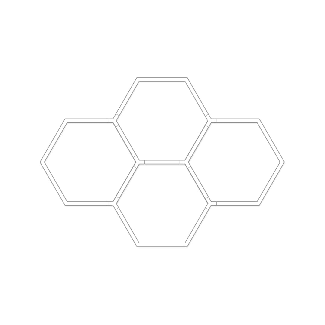 Honeycomb Ceiling Light Modern White LED Industrial Light