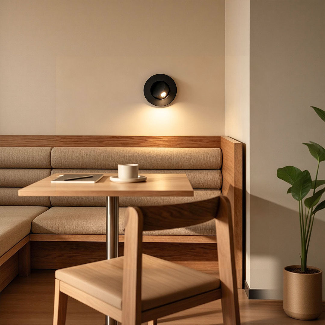 Flush Mount Wall Light Modern Adjustable Bedside Reading Lamp