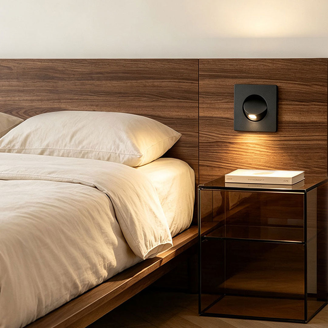 Flush Mount Wall Light Modern Adjustable Bedside Reading Lamp