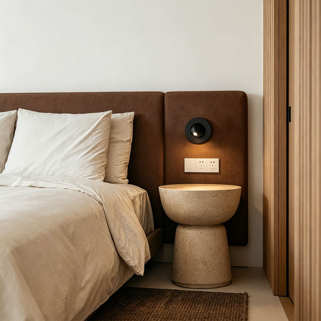 Flush Mount Wall Light Modern Adjustable Bedside Reading Lamp