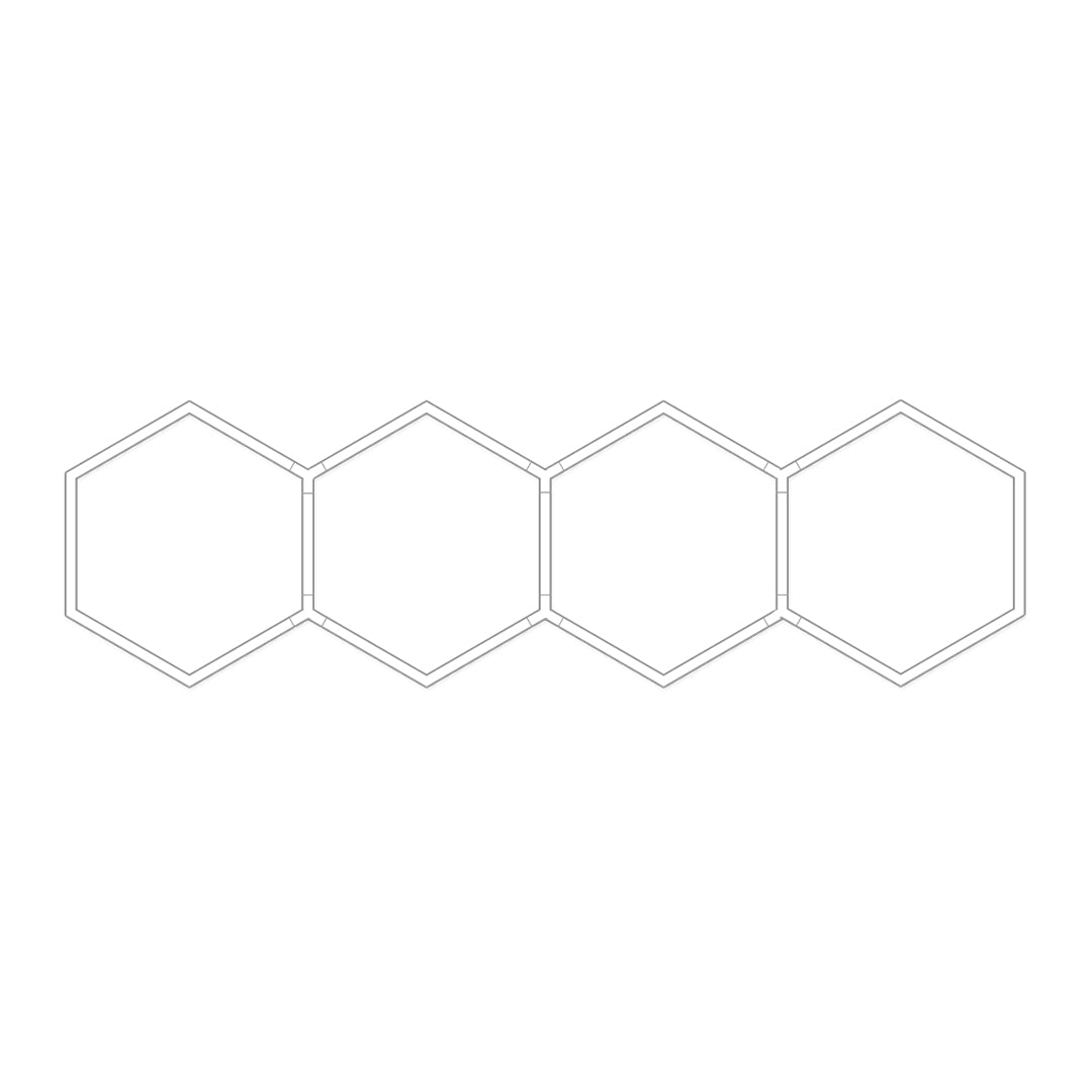 Honeycomb Ceiling Light Modern White LED Industrial Light
