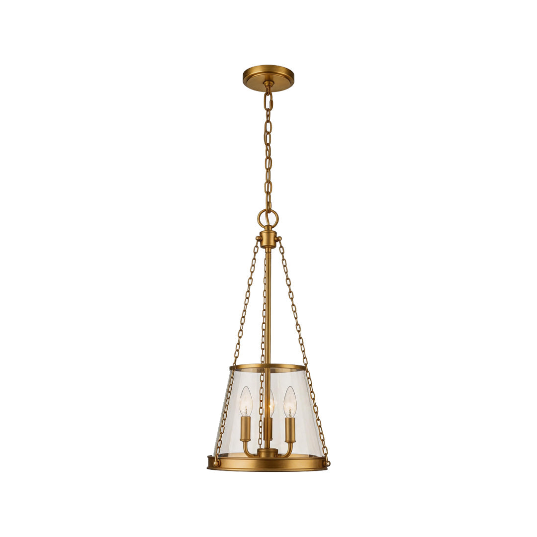 Glass Candle Chandelier Minimalist American Ceiling Light