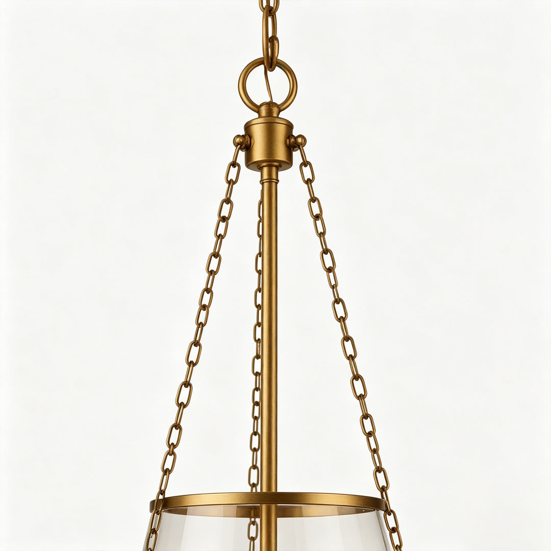 Glass Candle Chandelier Minimalist American Ceiling Light