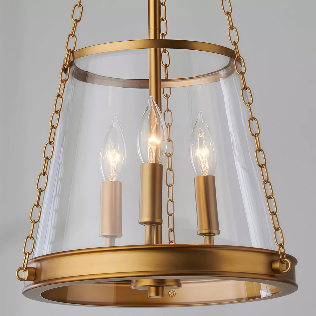Glass Candle Chandelier Minimalist American Ceiling Light