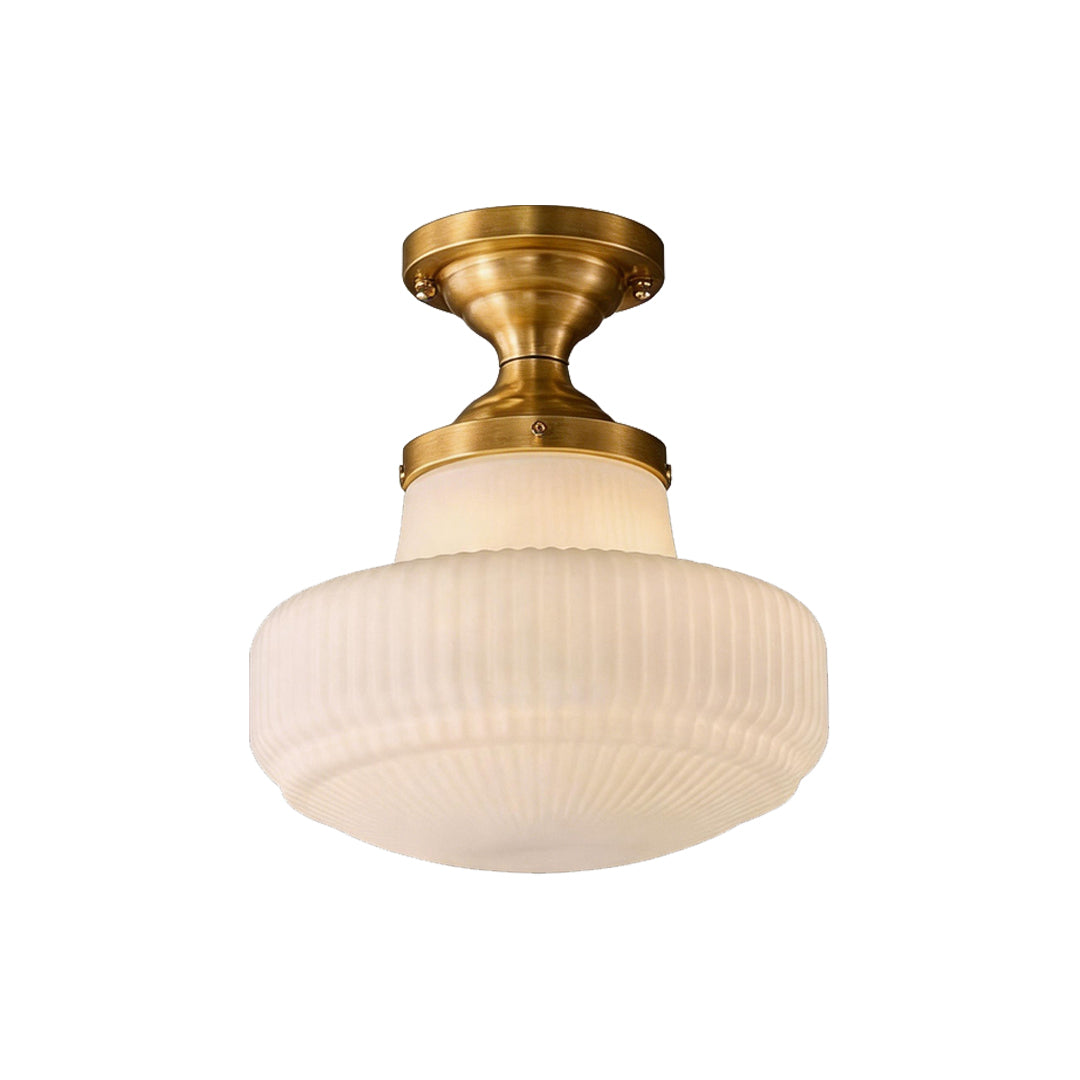 Glass Ceiling Light Fixtures French Vintage Metal Flush Mount Lights