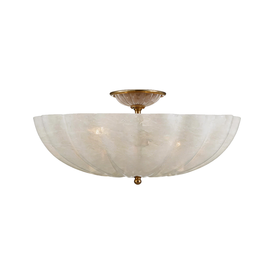 Glass Ceiling Lights Modern Copper Flush Mount Lights