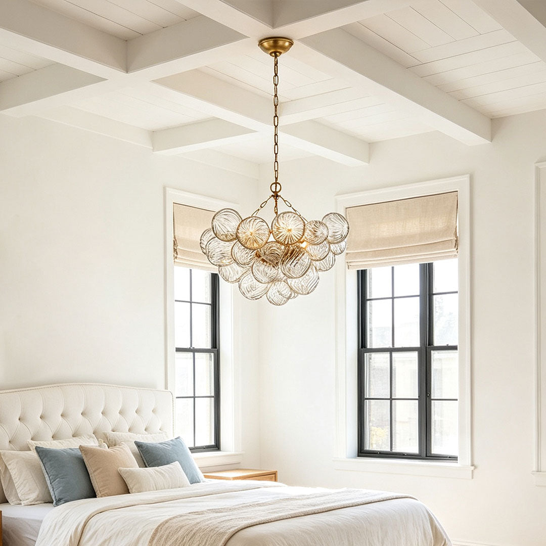 Glass Chandelier Art Modern Swirl Bubble Ceiling Light