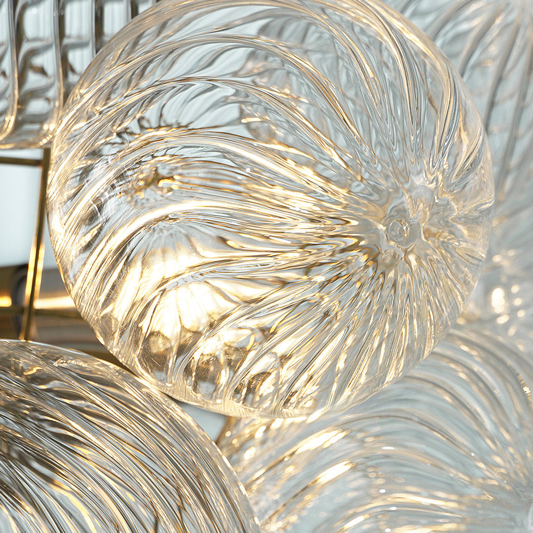 Glass Chandelier Art Modern Swirl Bubble Ceiling Light