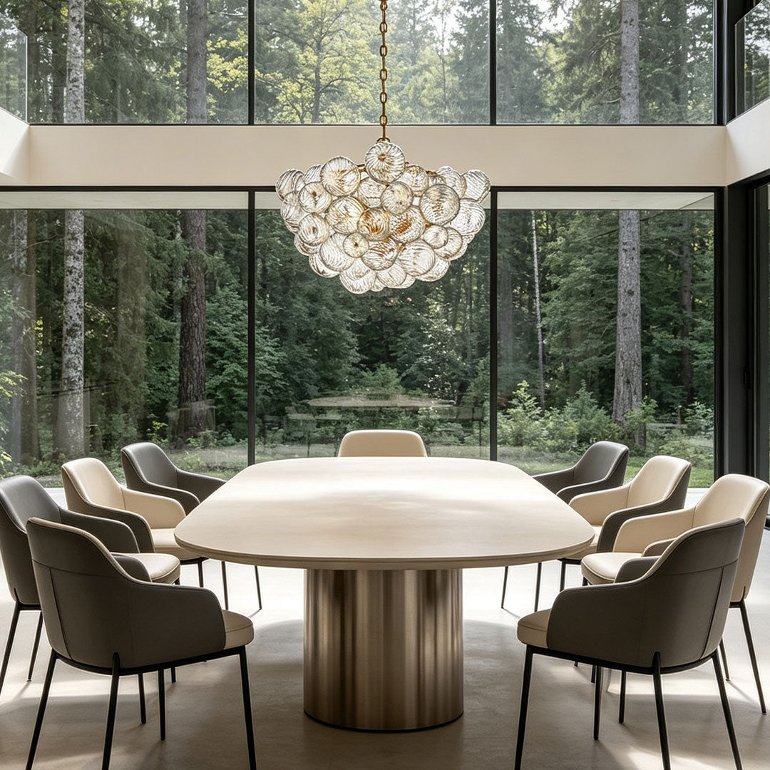 Glass Chandelier Art Modern Swirl Bubble Ceiling Light