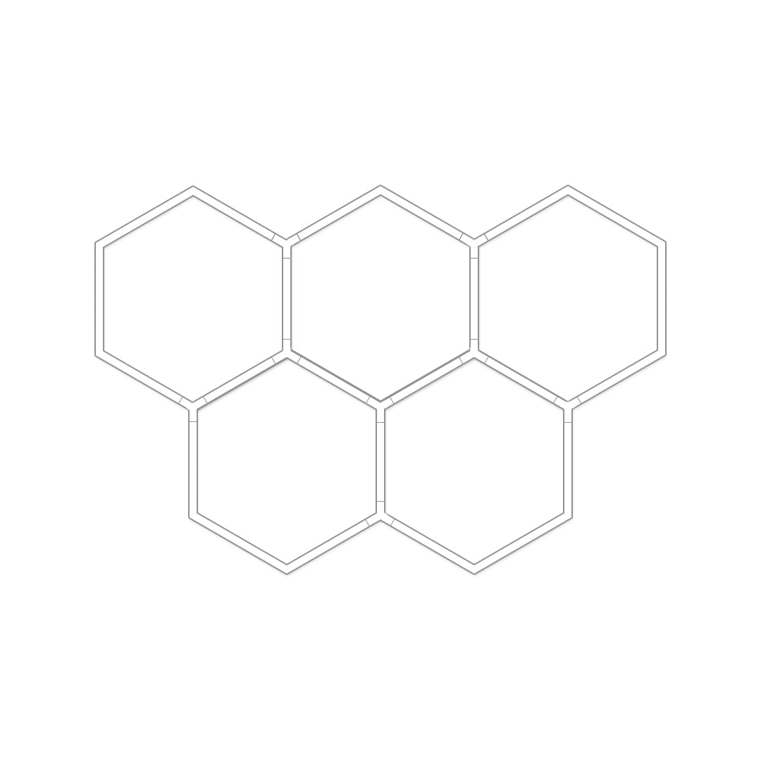 Honeycomb Ceiling Light Modern White LED Industrial Light