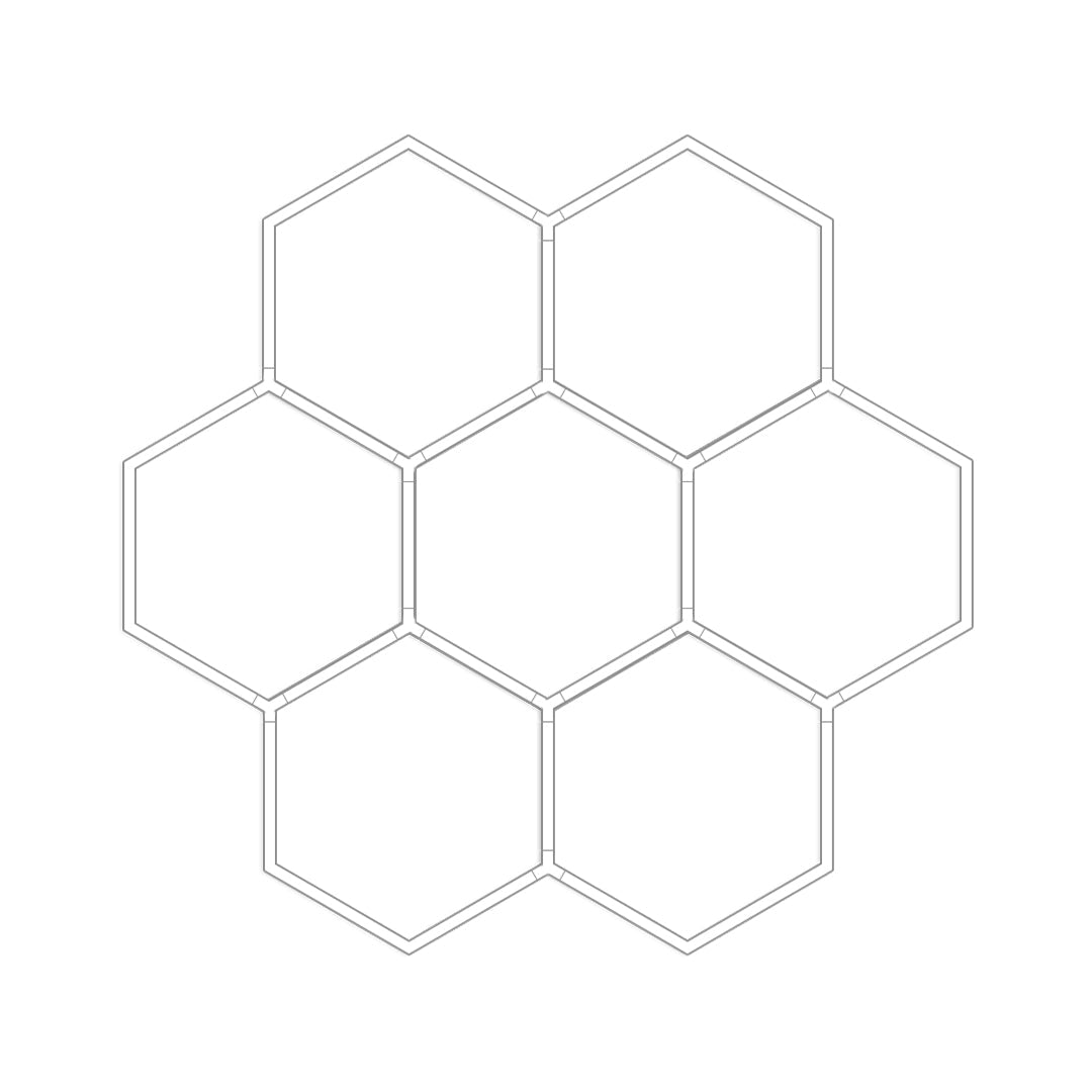 Honeycomb Ceiling Light Modern White LED Industrial Light