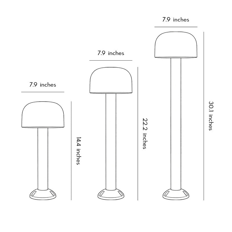 Landscape Pathway Lights LED Mushroom Outdoor Garden Lighting