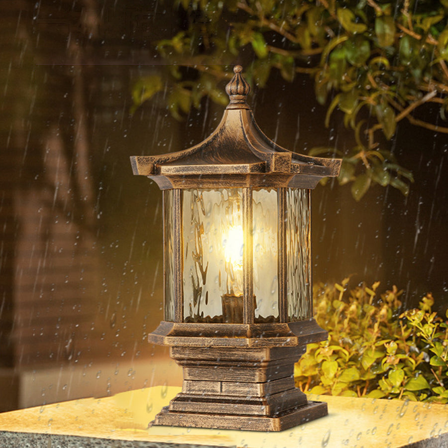 Lantern Pillar Lights European-Style Vintage Outdoor