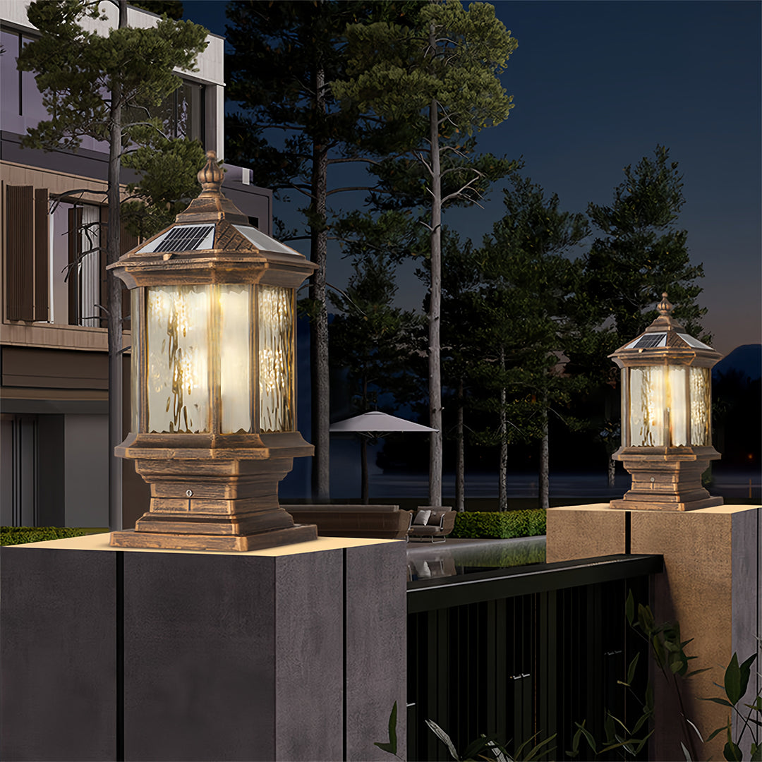Lantern Pillar Lights European-Style Vintage Outdoor