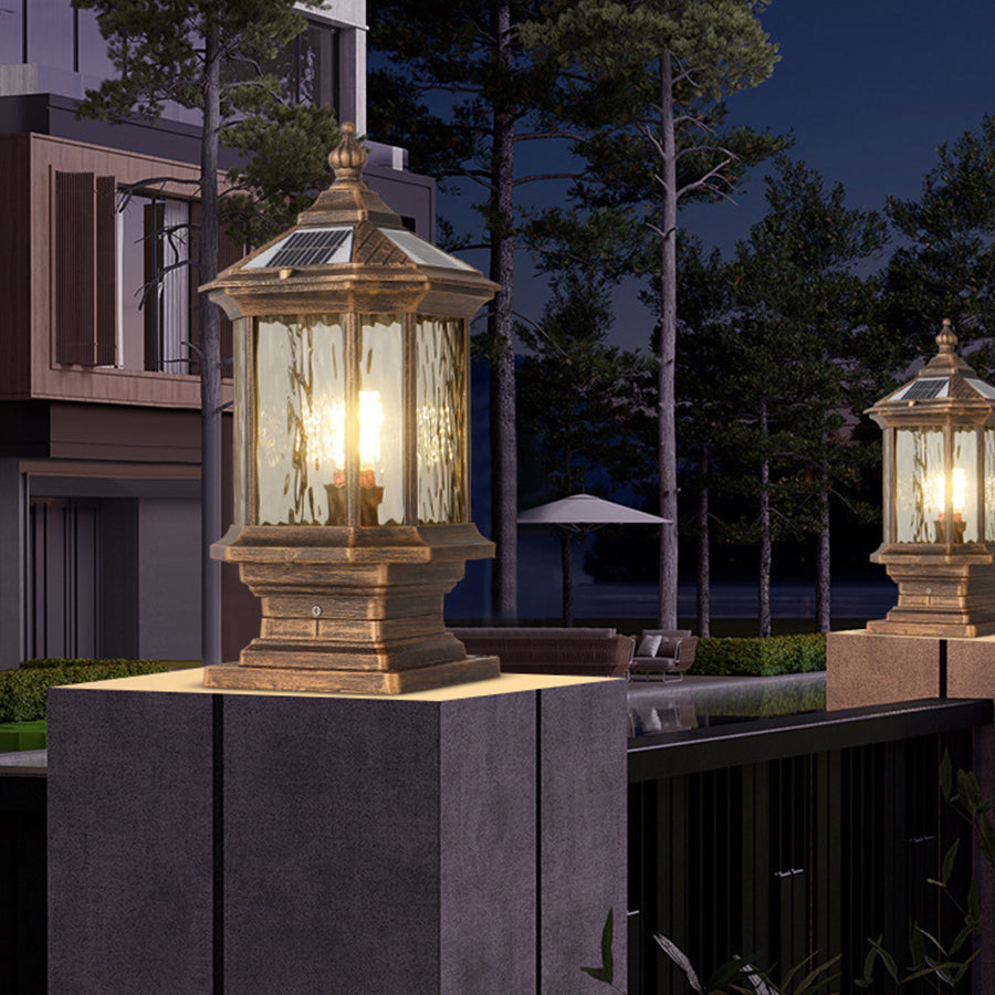 Lantern Pillar Lights European-Style Vintage Outdoor