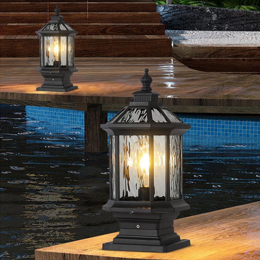 Lantern Pillar Lights European-Style Vintage Outdoor