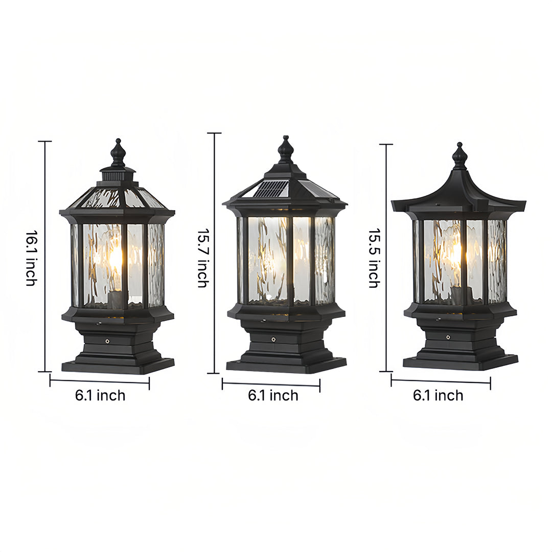 Lantern Pillar Lights European-Style Vintage Outdoor