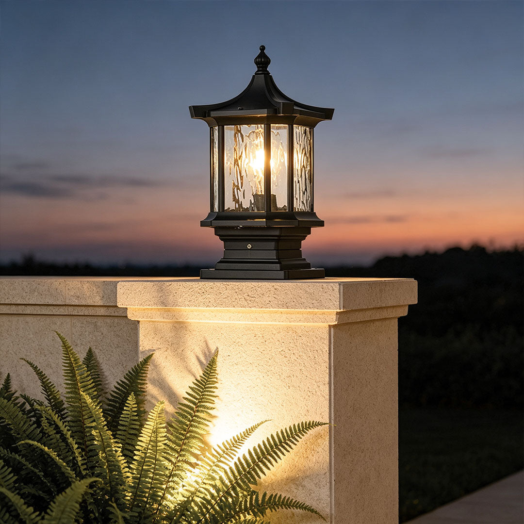 Lantern Pillar Lights European-Style Vintage Outdoor
