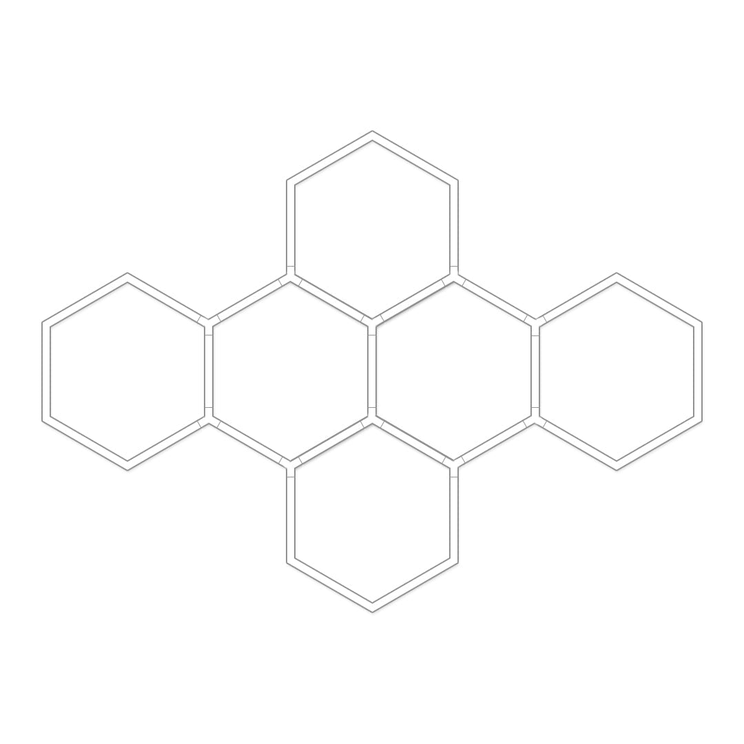Honeycomb Ceiling Light Modern White LED Industrial Light