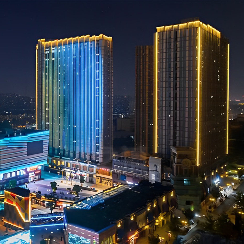 Open-Box LED Building Facade Lighting Outdoor Linear Wall