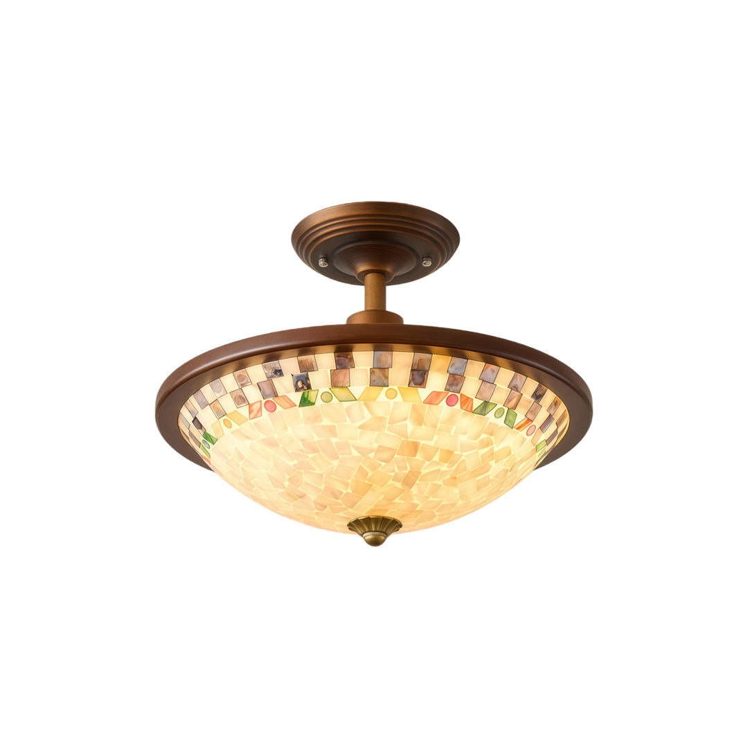 LED Semi Flush Mount Ceiling Lights French Vintage Light