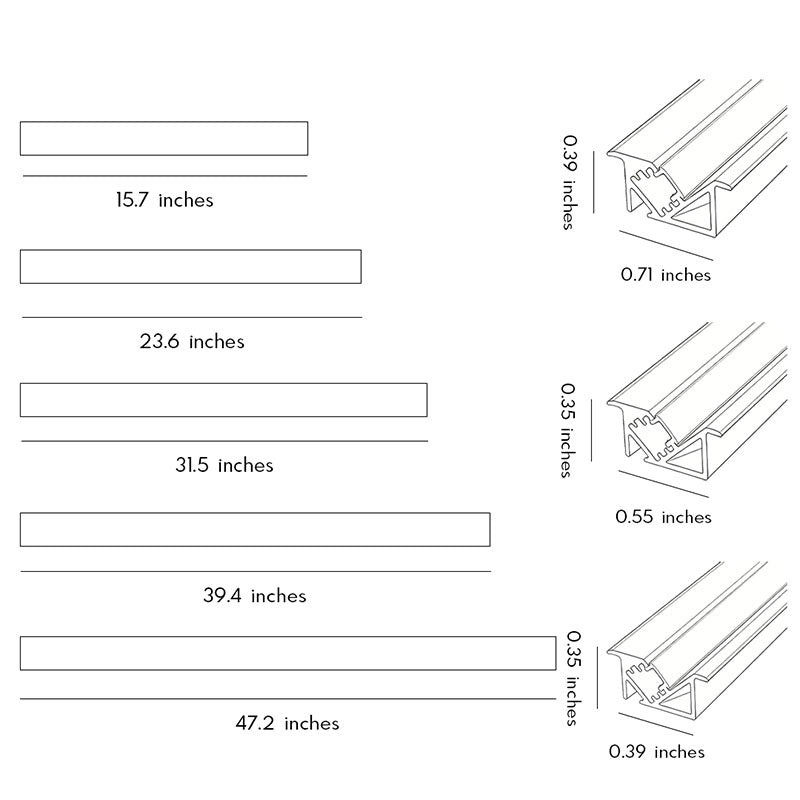 LED Undercabinet Lighting Recessed 45° LED Cabinet