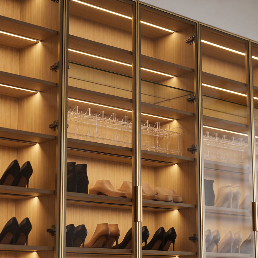 LED Undercabinet Lighting Recessed 45° LED Cabinet