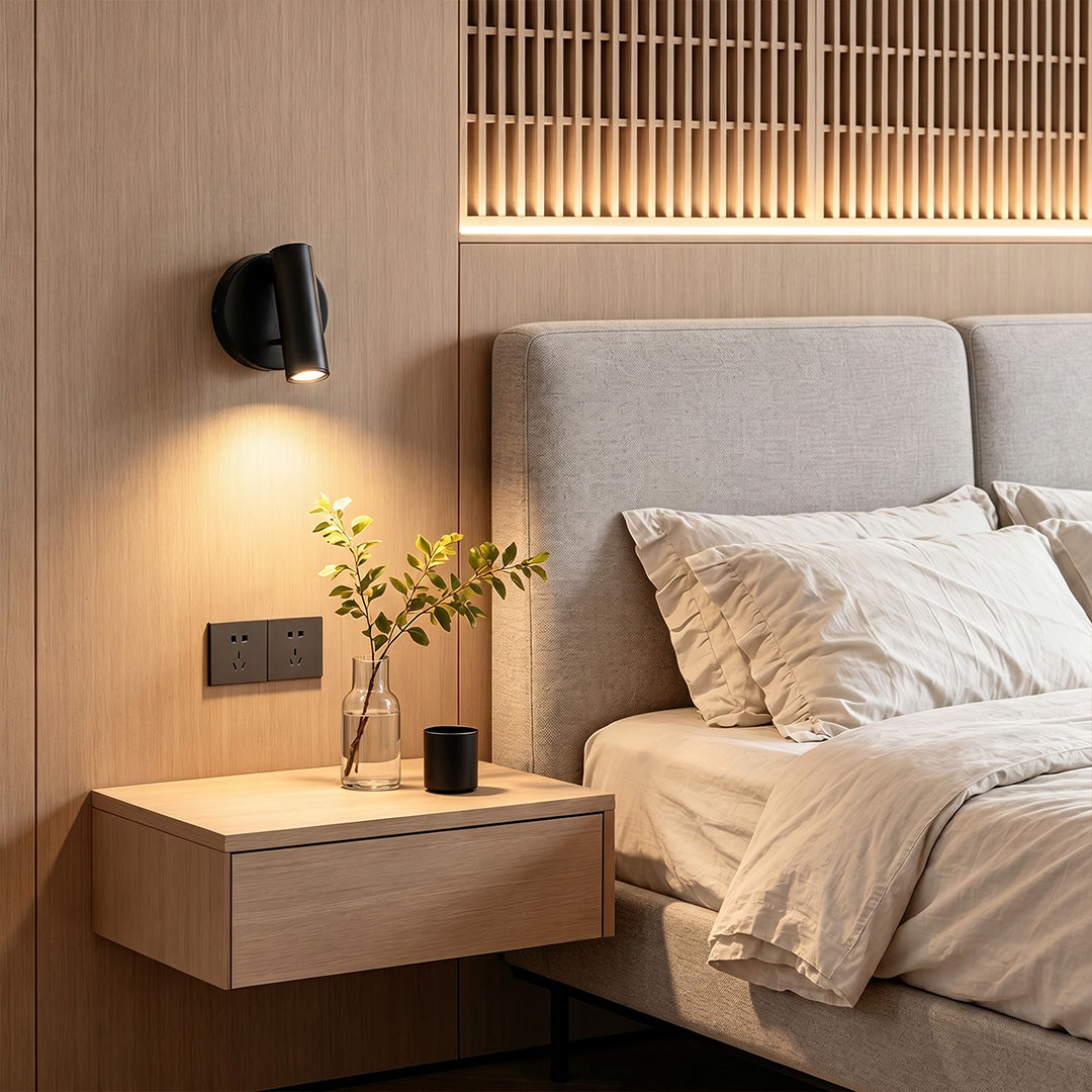 LED Wall Reading Light Minimalist Bedside Metal Lamp