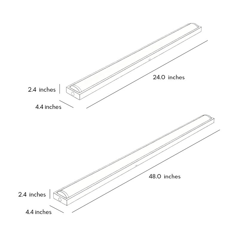 Linear Ceiling Light Modern Minimalist White LED