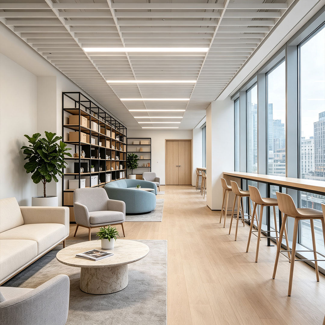 Linear Ceiling Light Modern Minimalist White LED