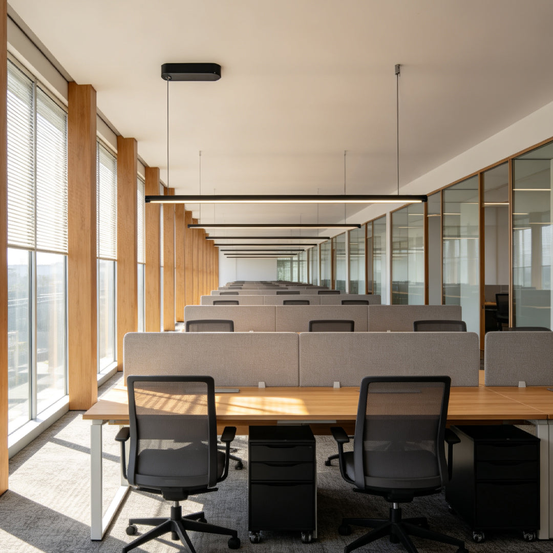 Linear Gold Pendant Light Modular LED Ceiling Light