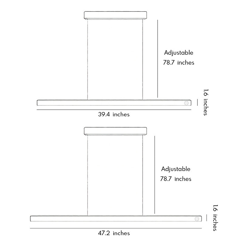 Linear Suspension Lighting Fixtures Modern Aluminum