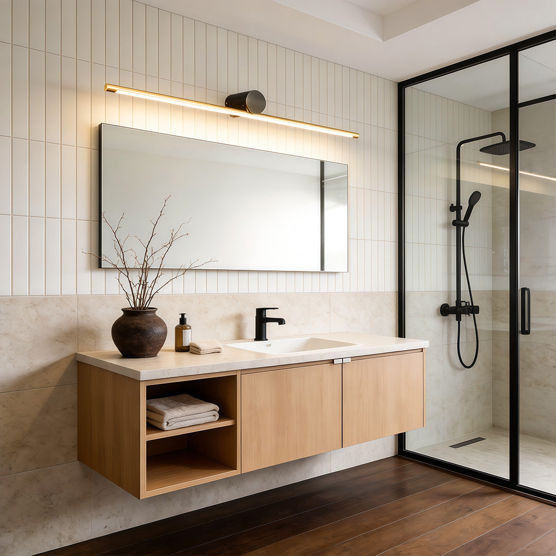 Open-Box Linear Vanity Light Bar Dual-Color Bathroom Metal