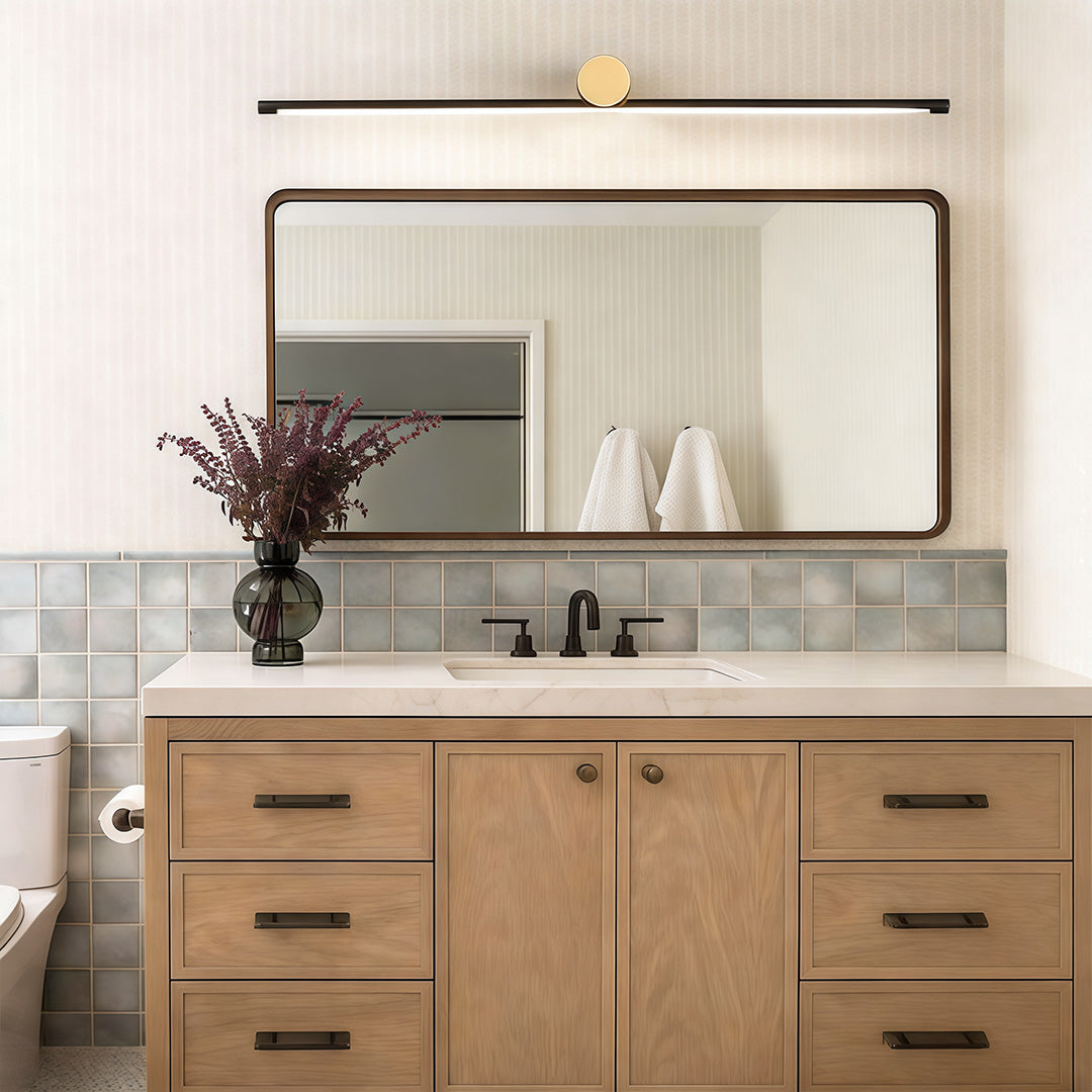 Open-Box Linear Vanity Light Bar Dual-Color Bathroom Metal