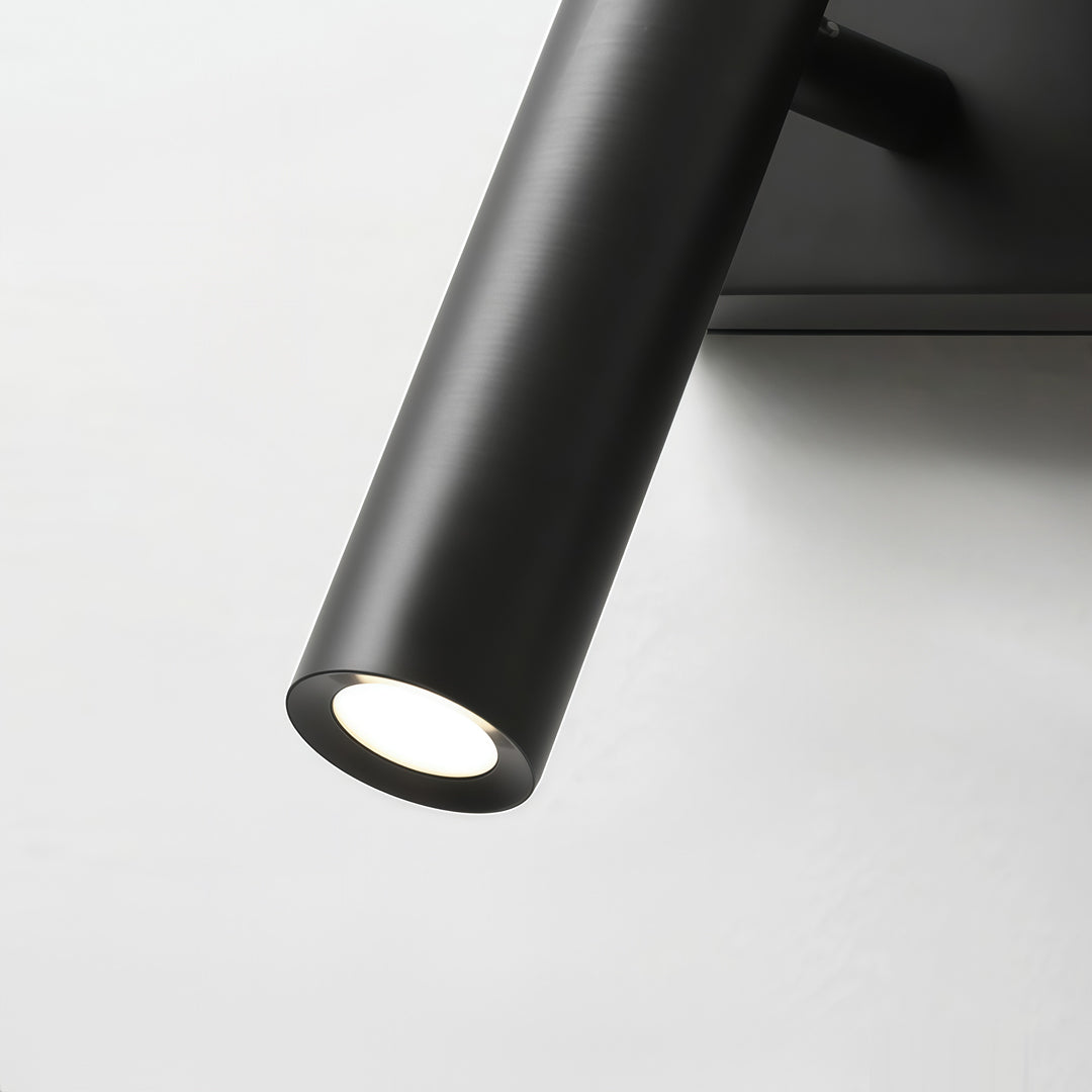 Linear Wall Sconces and Spotlight for TV Background