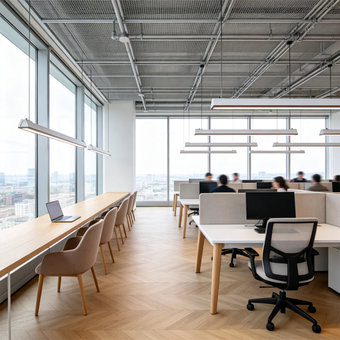LED Linear Suspension Lighting Modern Minimalist