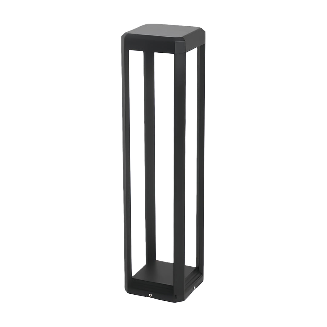 [Open-Box]Metal Solar Pathway Lights Modern Black Aluminum Light