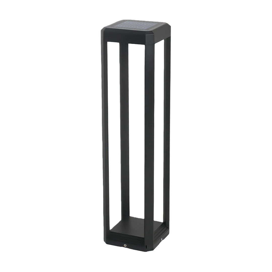 [Open-Box]Metal Solar Pathway Lights Modern Black Aluminum Light