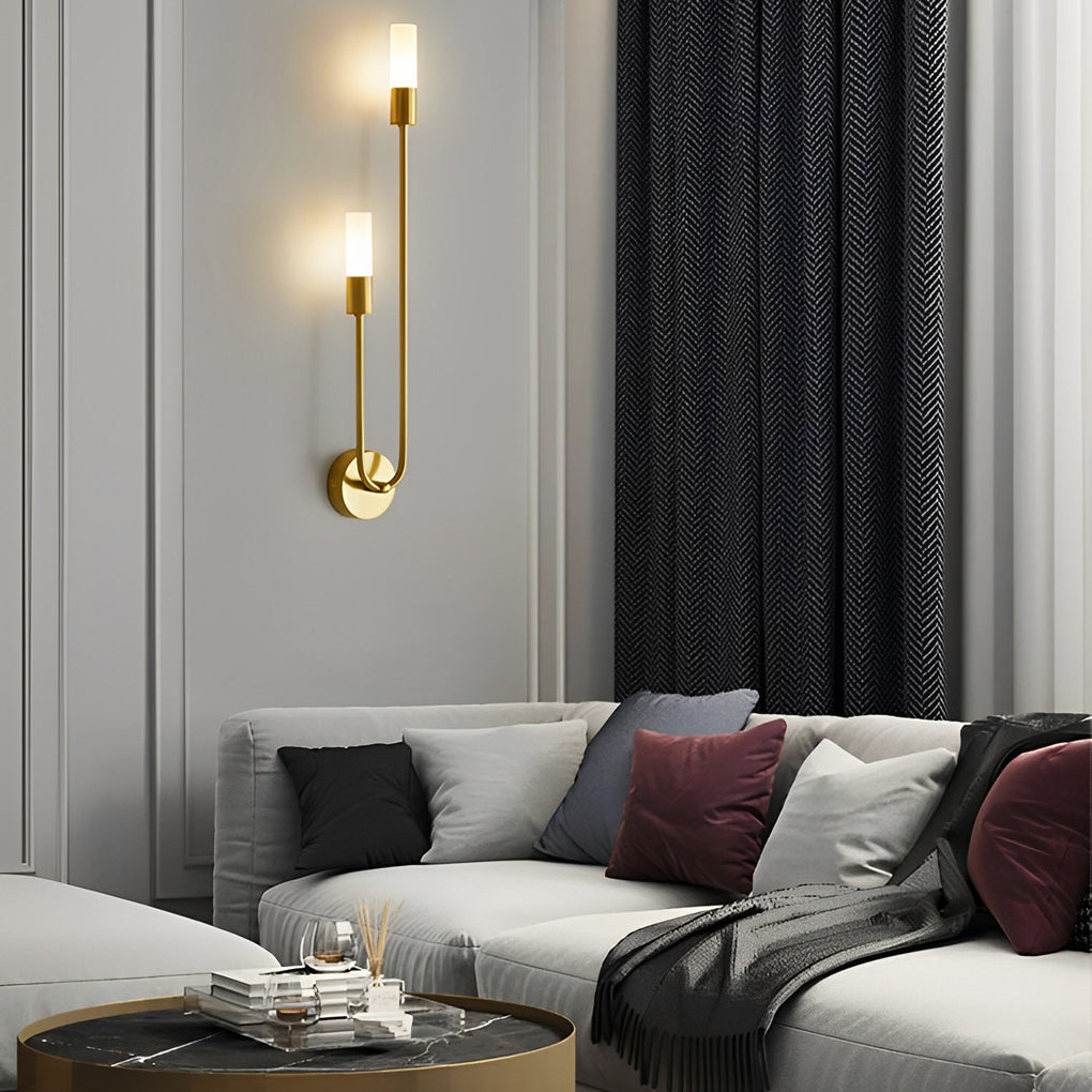 [Open-Box]Modern Double Heads Wall Sconce Creative Luxury Metal Light