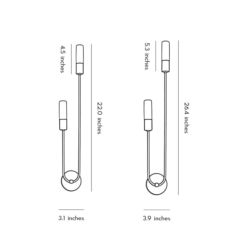 [Open-Box]Modern Double Heads Wall Sconce Creative Luxury Metal Light