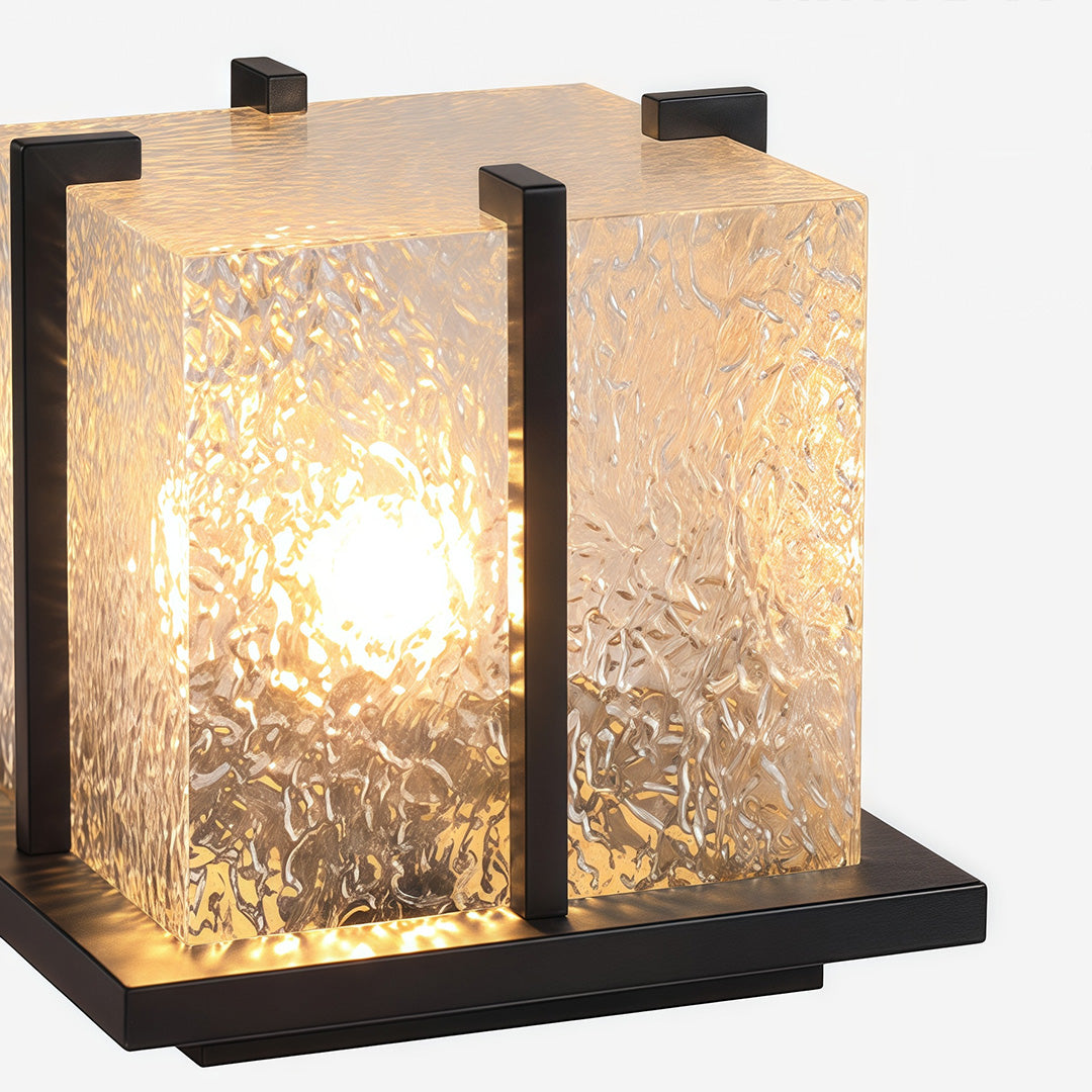 Outdoor Garden Pillar Lights Modern Metal Square